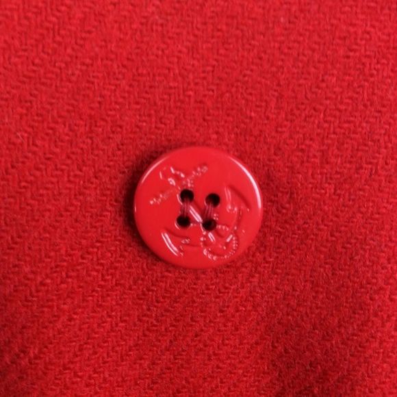 Pendleton Pea Coat Women’s Size 8 Red Vintage - Picture 4 of 8